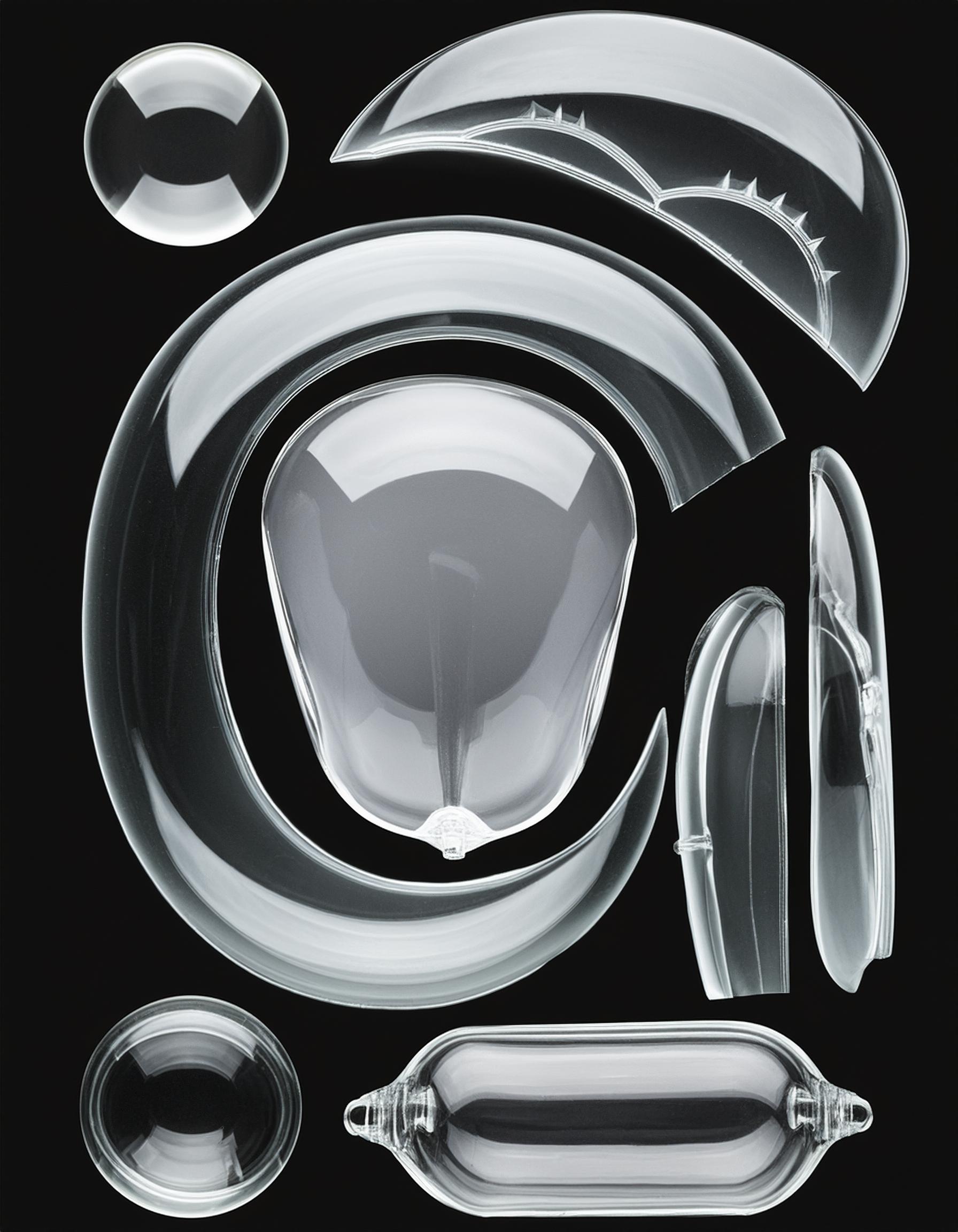 4_Firefly transparent clear soft rounded shiny glass shapes on isolated black 60582 (1)